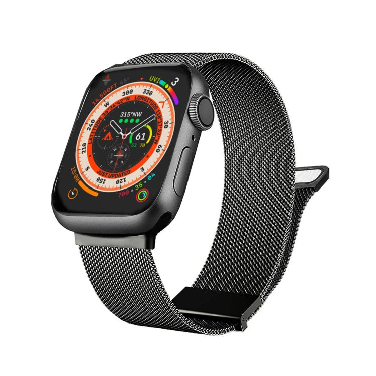For Apple Watch 4 44mm Milan Double Magnetic Steel Mesh Watch Band(Gray) - Watch Bands by PMC TechLife | Online Shopping South Africa | PMC TechLife