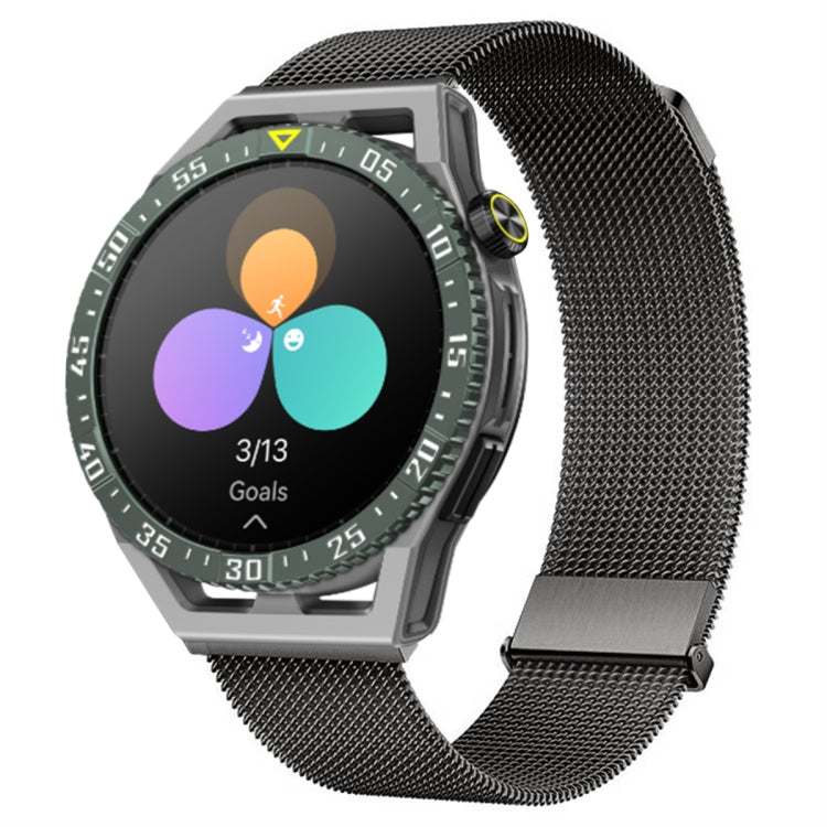 For Huawei Watch GT3 SE Milan Double Magnetic Steel Mesh Watch Band(Gray) - Watch Bands by PMC TechLife | Online Shopping South Africa | PMC TechLife