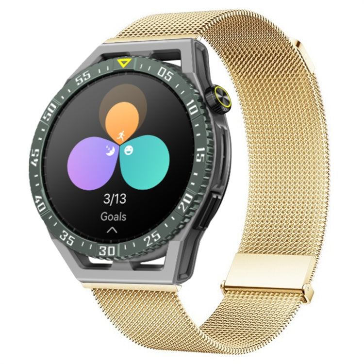 For Huawei Watch GT3 SE Milan Double Magnetic Steel Mesh Watch Band(Gold) - Watch Bands by PMC TechLife | Online Shopping South Africa | PMC TechLife
