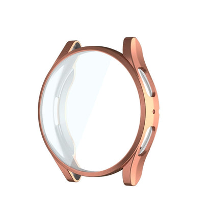 For Samsung Galaxy Watch6 40mm ENKAY Hat-Prince Full Coverage Electroplated Soft TPU Case with Screen Protection(Rose Gold) - Watch Cases by ENKAY | Online Shopping South Africa | PMC Jewellery