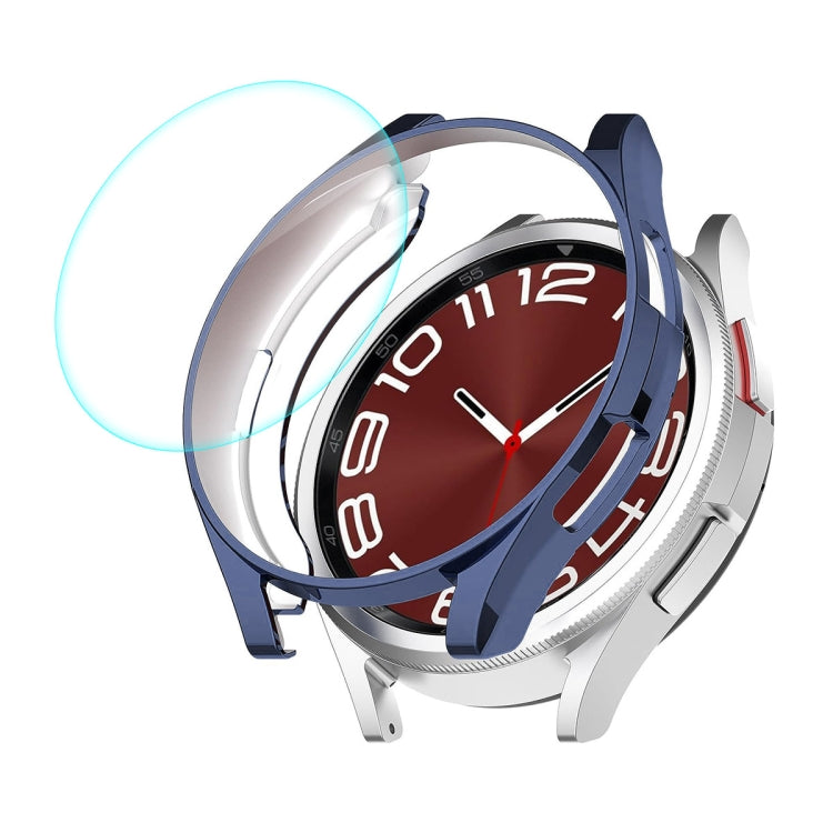 For Samsung Galaxy Watch6 Classic 47mm ENKAY Hat-Prince Electroplated Soft TPU Case + 0.2mm 9H Glass Screen Protector(Dark Blue) - free shipping - PMC TechLife - Order now!