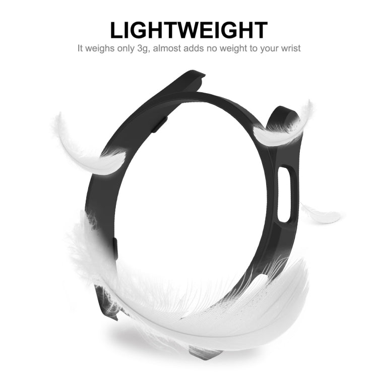 For Samsung Galaxy Watch6 Classic 43mm ENKAY Hat-Prince Electroplated Hard PC Case + 0.2mm 9H Glass Screen Protector(Silver) - Watch Cases by ENKAY | Online Shopping South Africa | PMC TechLife | Buy Now Pay Later Mobicred