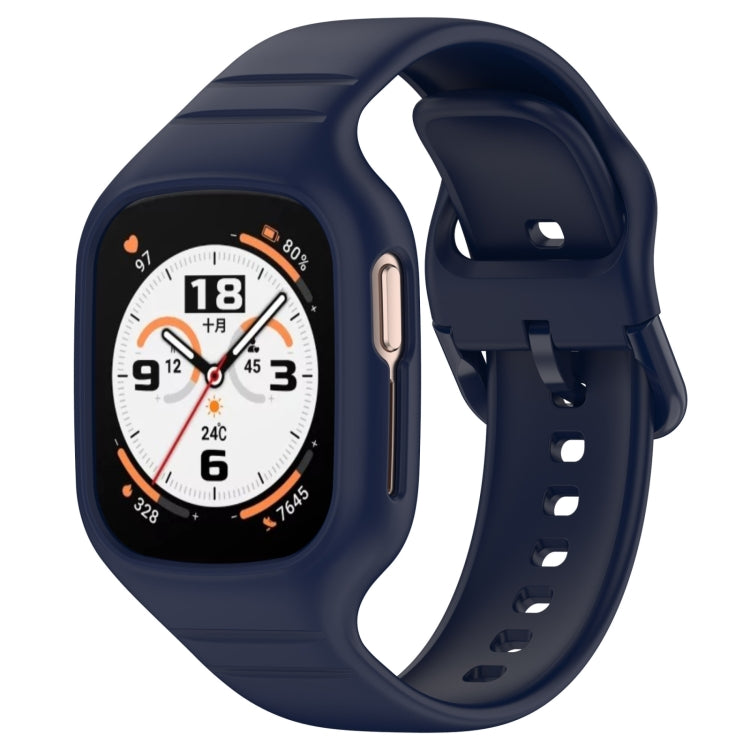 For Honor Watch 4 Integrated Fully Enclosed Silicone Watch Band(Ink Blue) - Watch Bands by PMC TechLife | Online Shopping South Africa | PMC TechLife | Buy Now Pay Later Mobicred