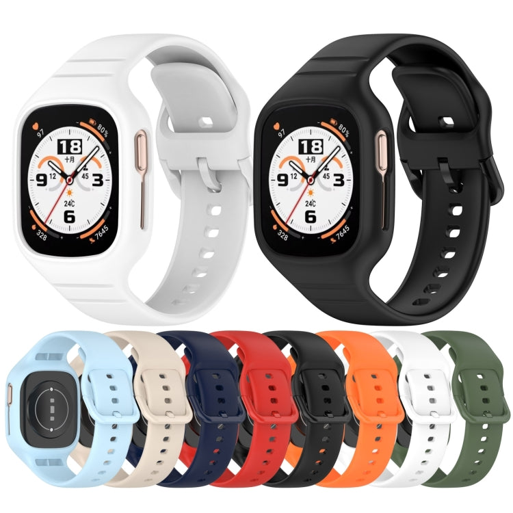 For Honor Watch 4 Integrated Fully Enclosed Silicone Watch Band(Ink Blue) - Watch Bands by PMC TechLife | Online Shopping South Africa | PMC TechLife | Buy Now Pay Later Mobicred