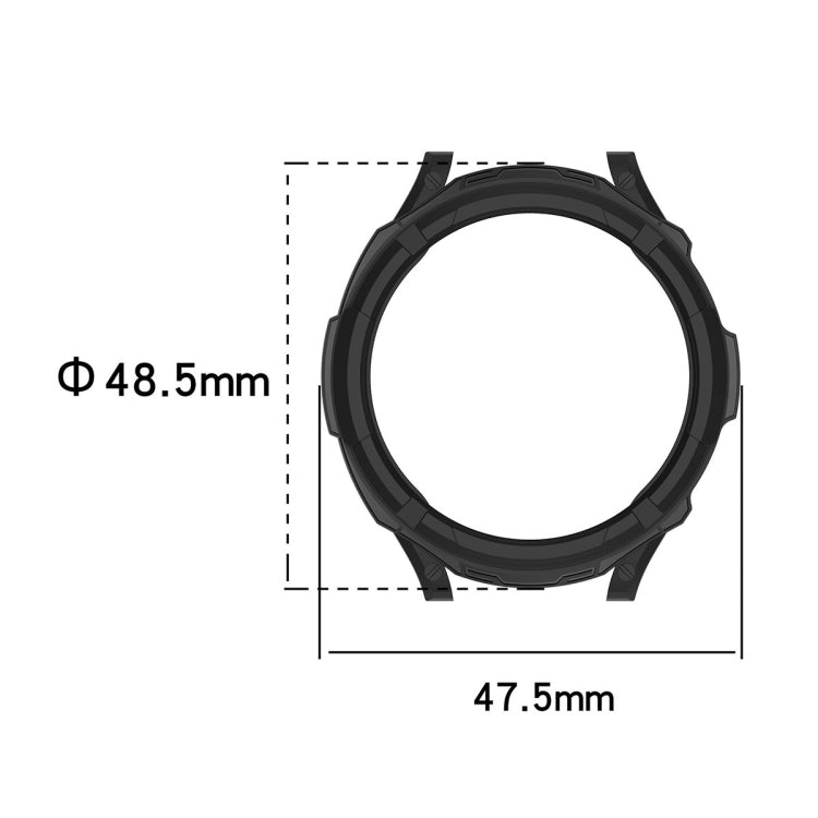 For Samsung Galaxy Watch6 Classic 47mm ENKAY Hat-Prince 2 in 1 TPU Armor Watch Case + 0.2mm 9H Tempered Glass Screen Protector(White) - Watch Cases by ENKAY | Online Shopping South Africa | PMC TechLife
