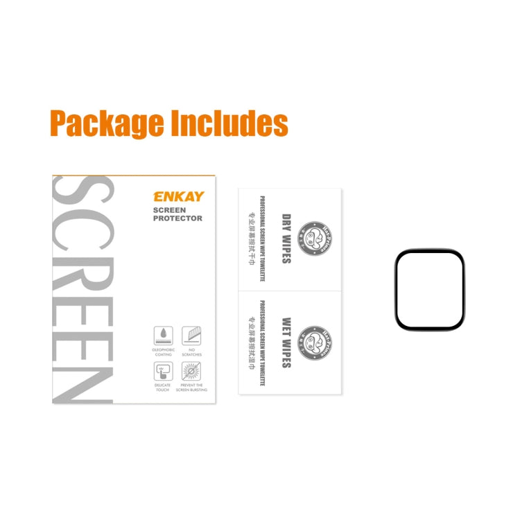 For Amazfit Bip 5 / Bip 5 Pro ENKAY ENKAY 3D Full Coverage Soft PC Edge PMMA HD Screen Film - Screen Protector by ENKAY | Online Shopping South Africa | PMC TechLife