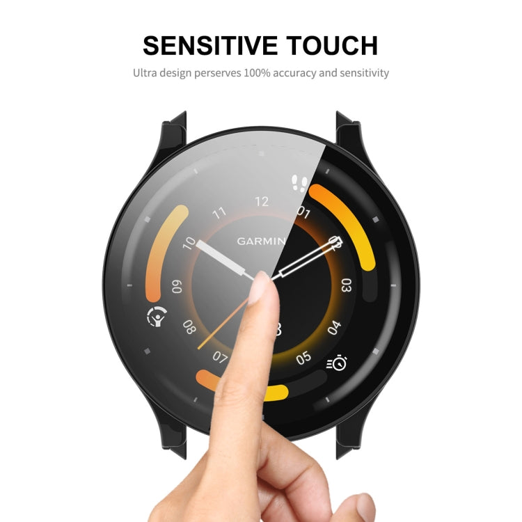 Compatible with Garmin Venu 3 ENKAY Hat-Prince Full Coverage PC + Tempered Glass Film Integrated Watch Case(Ivory White) - Watch Cases by ENKAY | Online Shopping South Africa | PMC TechLife | Buy Now Pay Later Mobicred