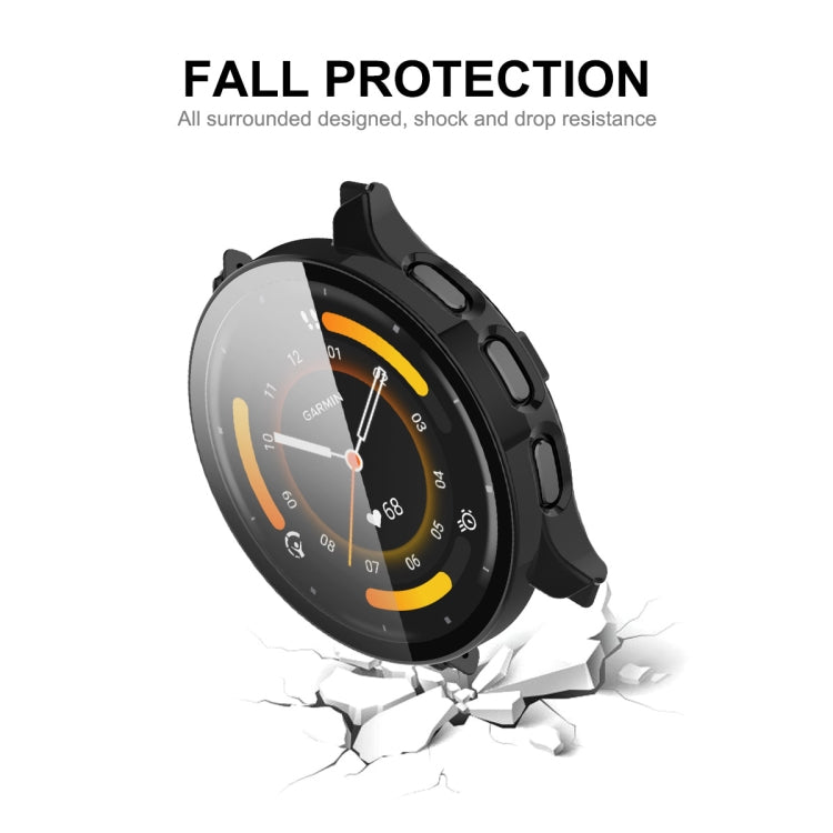 Compatible with Garmin Venu 3 ENKAY Hat-Prince Full Coverage PC + Tempered Glass Film Integrated Watch Case(Ivory White) - Watch Cases by ENKAY | Online Shopping South Africa | PMC TechLife | Buy Now Pay Later Mobicred
