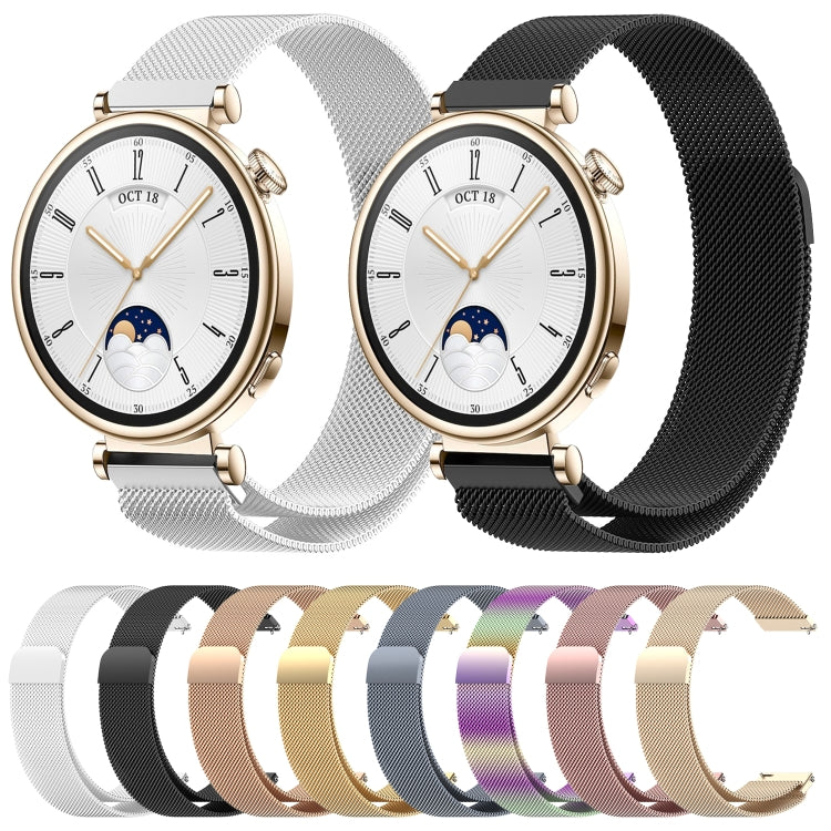 For Huawei Watch GT4 46mm Milan Magnetic Steel Mesh Watch Band(Gold) - Watch Bands by PMC TechLife | Online Shopping South Africa | PMC TechLife