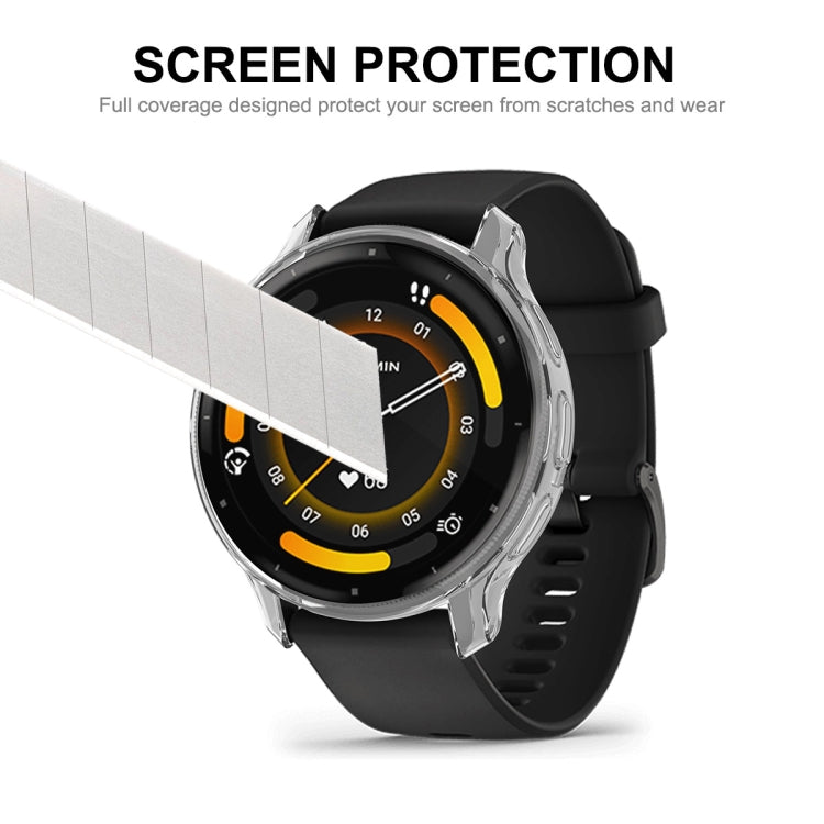 For Garmin Venu 3S ENKAY Hat-Prince Full Coverage Transparent TPU Watch Case with Screen Protection - Watch Cases by ENKAY | Online Shopping South Africa | PMC TechLife