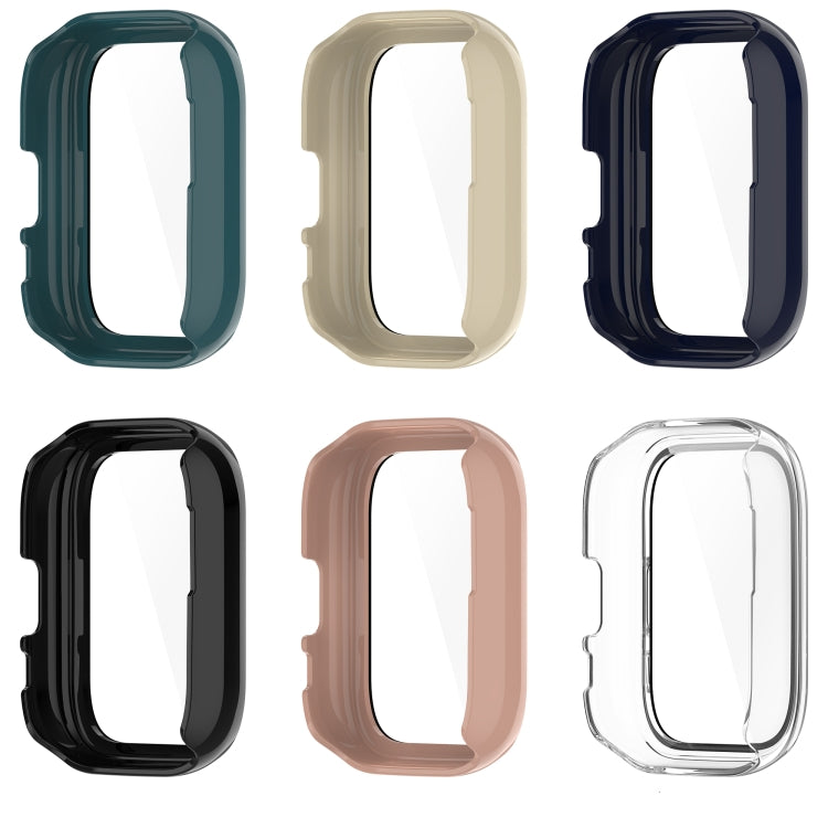 For Amazfit Aactive PC Integrated Tempered Glass Watch Case(Green) - Watch Cases by PMC TechLife | Online Shopping South Africa | PMC TechLife