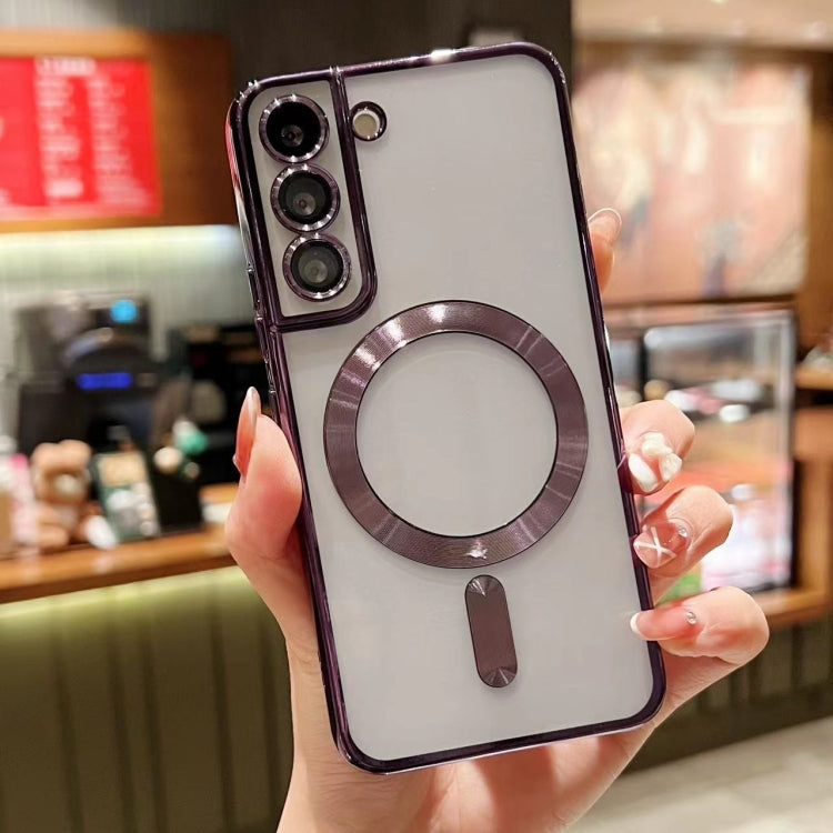 For Samsung Galaxy S22+ 5G MagSafe Electroplating TPU Phone Case(Purple) - Galaxy S22+ 5G Cases by PMC TechLife | Online Shopping South Africa | PMC TechLife | Buy Now Pay Later Mobicred
