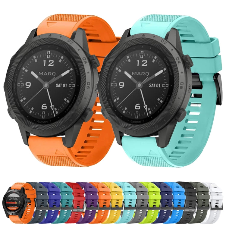 Compatible with Garmin Approach S62 22mm Quick Release Silicone Watch Band(Black) - Watch Bands by PMC TechLife | Online Shopping South Africa | PMC TechLife | Buy Now Pay Later Mobicred