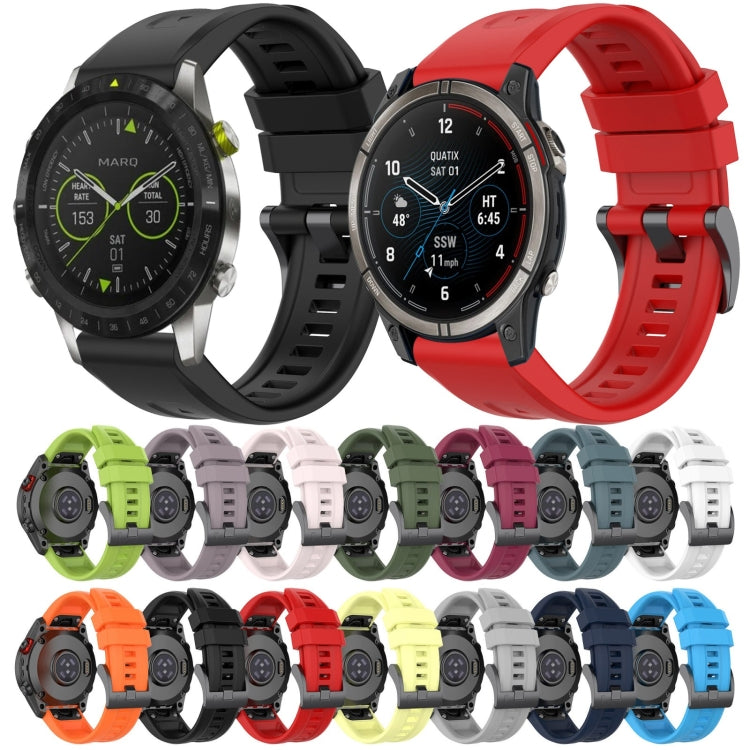 Compatible with Garmin Instinct 2 / Instinct Solid Color Black Buckle Silicone Quick Release Watch Band(Gray) - free shipping - PMC TechLife - Order now!
