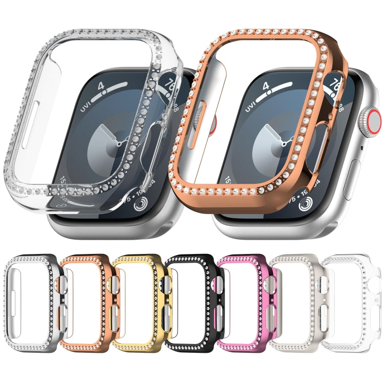 For Apple Watch SE 2023 44mm Diamond Hollow PC Watch Case(Pink) - free shipping - PMC TechLife - Order now!