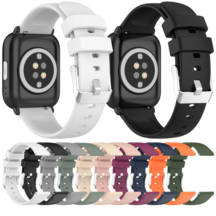 Compatible with Garmin Move Trend 20mm Smooth Solid Color Silicone Watch Band(Beige) - free shipping - PMC TechLife - Order now!