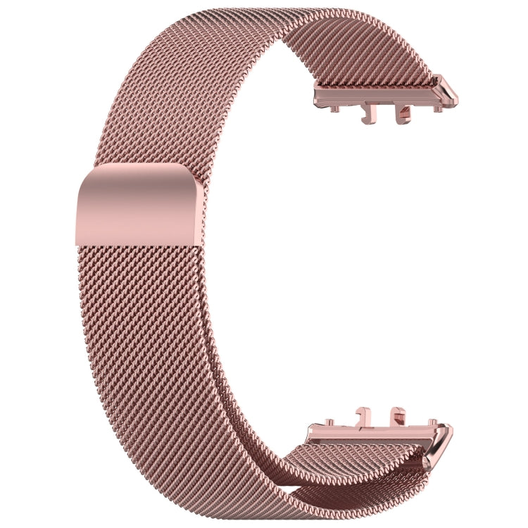 For Samsung Galaxy Fit 3 Milanese Metal Steel Mesh Watch Band(Pink) - Watch Bands by PMC TechLife | Online Shopping South Africa | PMC TechLife
