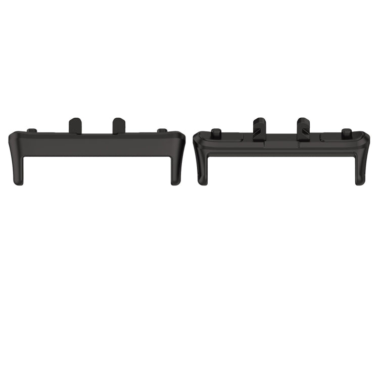 For Samsung Galaxy Fit 3 SM-R390 1 Pair Metal Watch Band Connector(Black) - Watch Bands by PMC TechLife | Online Shopping South Africa | PMC TechLife | Buy Now Pay Later Mobicred
