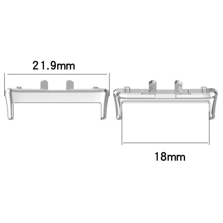 For Samsung Galaxy Fit 3 SM-R390 1 Pair Metal Watch Band Connector(Silver) - free shipping - PMC TechLife - Order now!