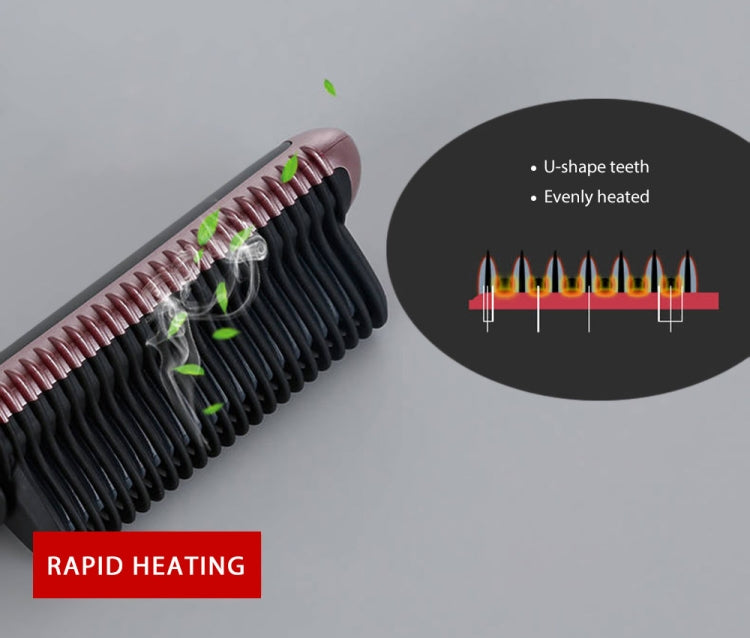 K-SKIN KD388A Electric Ceramic Hair Straightener Combs PTC Heating Hair Care Styling Comb Auto Massager Straightening Lrons - free shipping - PMC TechLife - Order now!