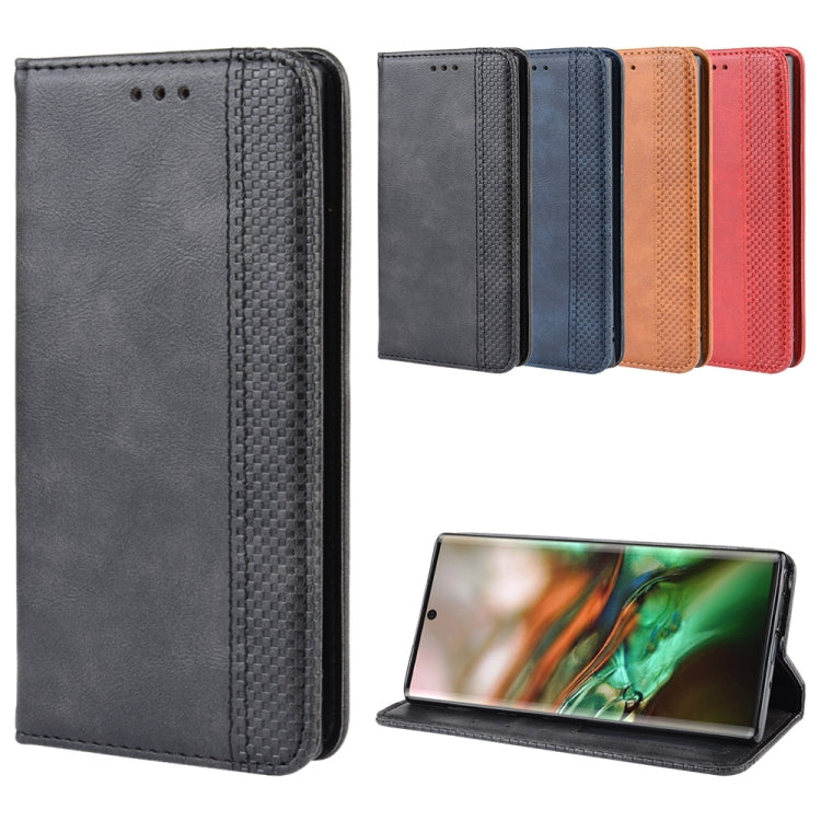 Magnetic Buckle Retro Crazy Horse Texture Horizontal Flip Leather Case for Galaxy Note 10 , with Holder & Card Slots & Photo Frame(Black) - Galaxy Phone Cases by PMC TechLife | Online Shopping South Africa | PMC TechLife
