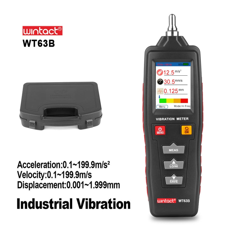 WINTACT WT63B Handheld Vibration Analyzer Digital Vibration Meter - free shipping - PMC TechLife - Order now!