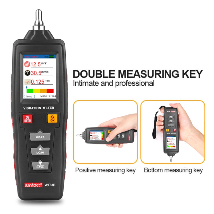 WINTACT WT63B Handheld Vibration Analyzer Digital Vibration Meter - free shipping - PMC TechLife - Order now!