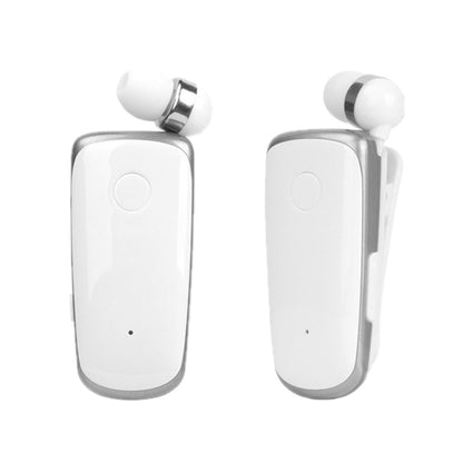 K39 Wireless Bluetooth Headset CSR DSP chip In-Ear Vibrating Alert Wear Clip Hands Free Earphone (White) - Bluetooth Earphone by PMC Jewellery | Online Shopping South Africa | PMC Jewellery