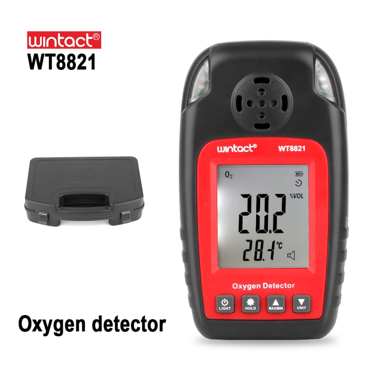 WINTACT WT8821 Oxygen Detector Independent Oxygen Gas Sensor Warning-up High Sensitive Poisoning Alarm Detector - free shipping - PMC TechLife - Order now!
