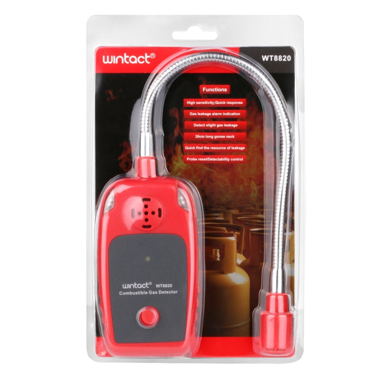 WINTACT WT8820 Combustible Gas Alarm Detector For Home Slight Gas Leakage Flammable Natural Gas Leak Detector Monitor Gas Analyzer - Gas Monitor by Wintact | Online Shopping South Africa | PMC TechLife | Buy Now Pay Later Mobicred