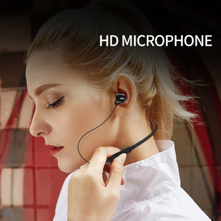 DM-22 Magnetic Bluetooth Earphone DM-22 Neckband Sport headset with Mic Wireless Handsfree Earphoness(Red) - Neck-mounted Earphone by PMC TechLife | Online Shopping South Africa | PMC TechLife