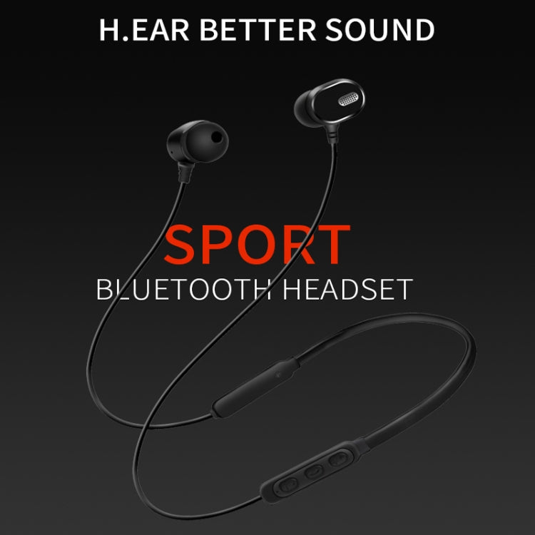 DM-22 Magnetic Bluetooth Earphone DM-22 Neckband Sport headset with Mic Wireless Handsfree Earphoness(Blue) - Neck-mounted Earphone by PMC TechLife | Online Shopping South Africa | PMC TechLife