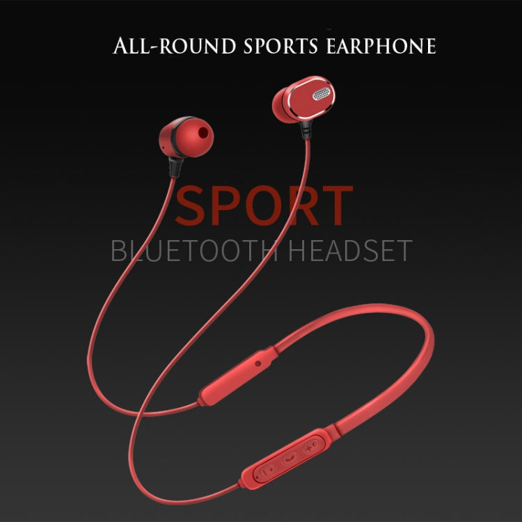 DM-22 Magnetic Bluetooth Earphone DM-22 Neckband Sport headset with Mic Wireless Handsfree Earphoness(White) - Neck-mounted Earphone by PMC TechLife | Online Shopping South Africa | PMC TechLife