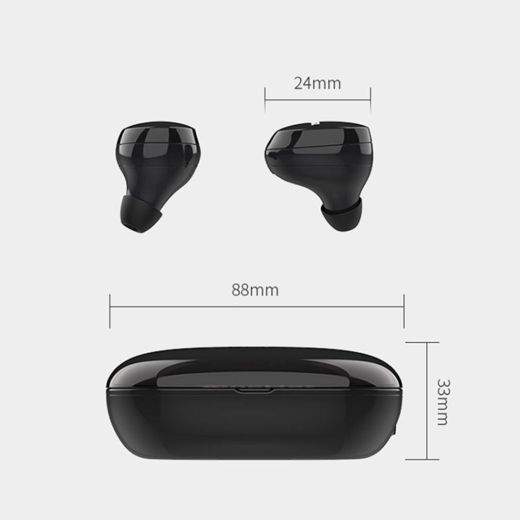 OneDer W12 Wireless Earphone with Waterproof IPX5 HD Stereo Sound TWS Bluetooth Earphone(White) - TWS Earphone by OneDer | Online Shopping South Africa | PMC Jewellery