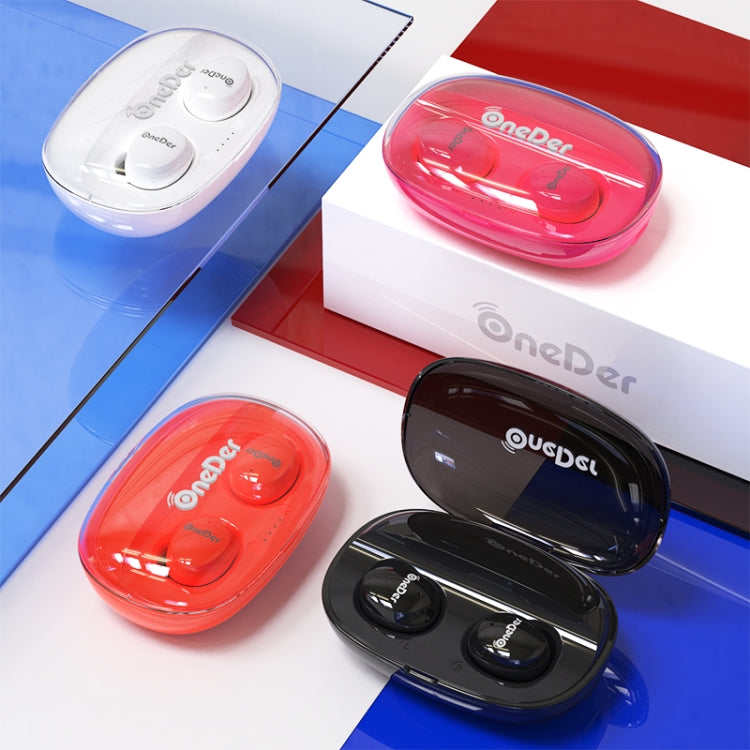 OneDer W12 Wireless Earphone with Waterproof IPX5 HD Stereo Sound TWS Bluetooth Earphone(White) - free shipping - PMC TechLife - Order now!