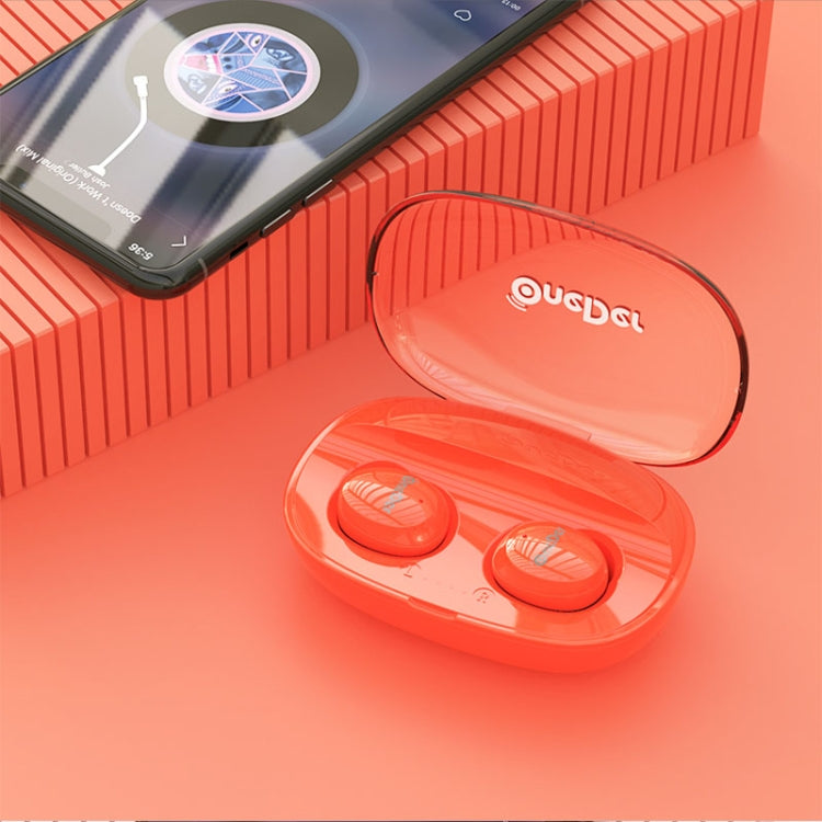 OneDer W12 Wireless Earphone with Waterproof IPX5 HD Stereo Sound TWS Bluetooth Earphone(Orange) - free shipping - PMC TechLife - Order now!