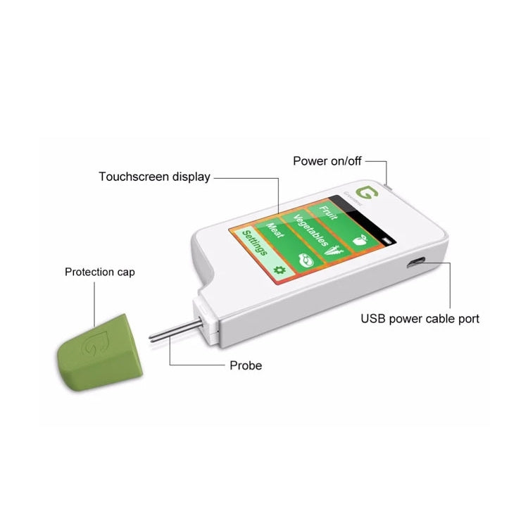 Vegetable And Fruit Meat Nitrate Residue Food Environmental Safety Tester(Black) - Digital Refractometer by PMC TechLife | Online Shopping South Africa | PMC TechLife