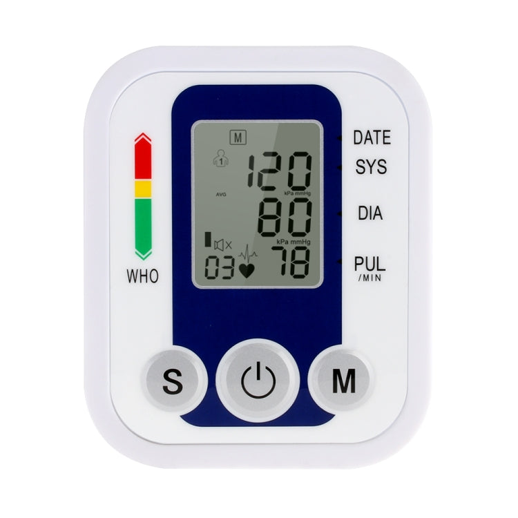 ZK-B02   Automatic Digital Upper Arm Blood Pressure Monitor Sphygmomanometer Pressure Gauge Heart Beat Rate Meter Tonometer Pulsometer - Sphygmomanometer by PMC Jewellery | Online Shopping South Africa | PMC Jewellery