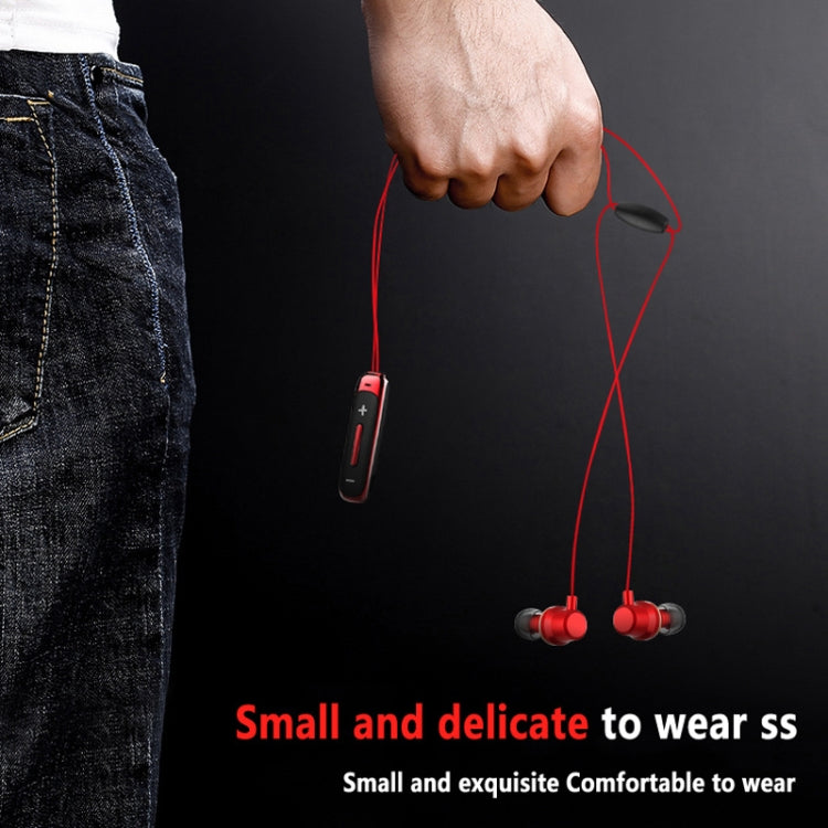 BT315 Sport Bluetooth Headset Wireless Stereo Earphone Bluetooth 4.1 Earpiece With Mic Sport Bass Magnetic Necklace Earpiece(Red) - Sport Earphone by PMC TechLife | Online Shopping South Africa | PMC TechLife