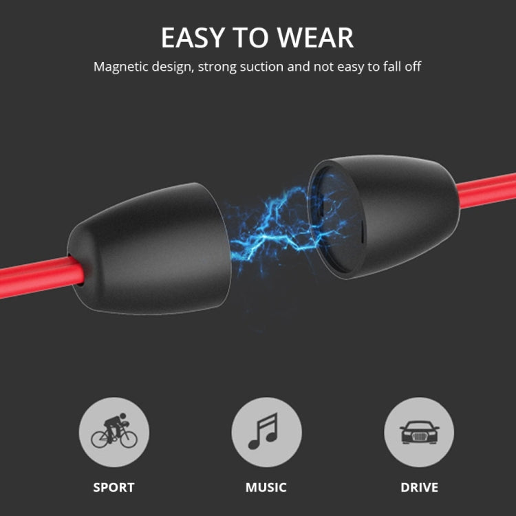 BT315 Sport Bluetooth Headset Wireless Stereo Earphone Bluetooth 4.1 Earpiece With Mic Sport Bass Magnetic Necklace Earpiece(Blue) - Sport Earphone by PMC TechLife | Online Shopping South Africa | PMC TechLife