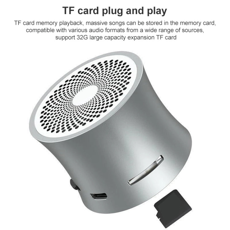 EWA A104 Bluetooth Speaker MP3 Player Portable Speaker Metallic USB Input MP3 Player Stereo Multimedia Speaker(Silver) - Mini Speaker by EWA | Online Shopping South Africa | PMC TechLife | Buy Now Pay Later Mobicred