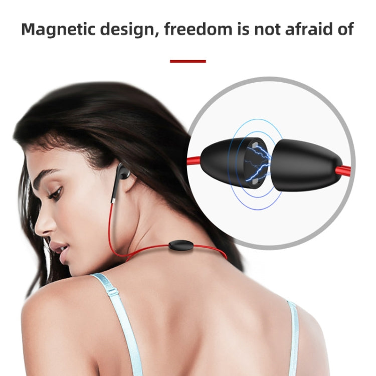 BT313 Magnetic Earbuds Sport Wireless Headphone Handsfree bluetooth HD Stereo Bass Headsets with Mic(Black) - Sport Earphone by PMC Jewellery | Online Shopping South Africa | PMC Jewellery