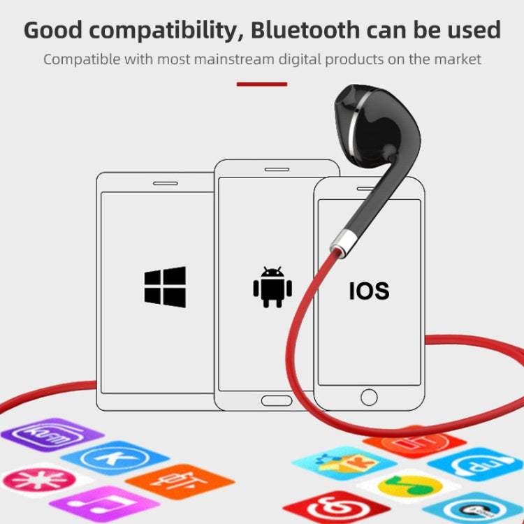 BT313 Magnetic Earbuds Sport Wireless Headphone Handsfree bluetooth HD Stereo Bass Headsets with Mic(Black) - Sport Earphone by PMC TechLife | Online Shopping South Africa | PMC TechLife