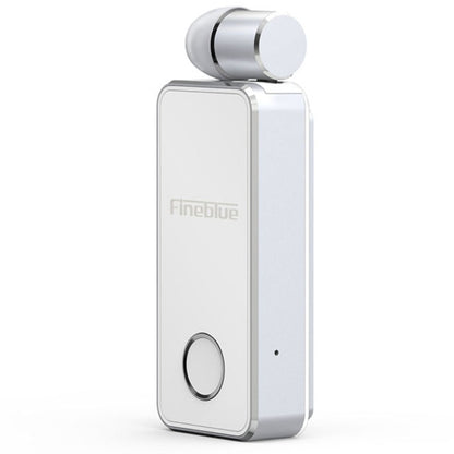 FineBlue F2 Pro Wireless Bluetooth V5.0 Earphone Hands-Free Vibrating Alert Wear Clip Earphone(White) - Bluetooth Earphone by Fineblue | Online Shopping South Africa | PMC Jewellery