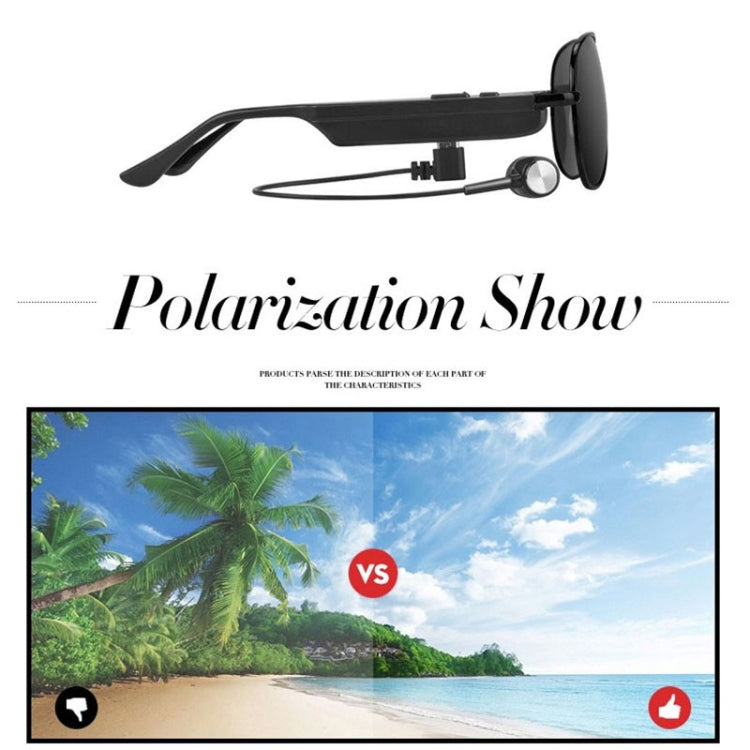 A8 Wireless Earphone Bluetooth Headset Sunglasses Music Headphones Smart Glasses Earbud Hands-free with Mic - Bluetooth Earphone by PMC TechLife | Online Shopping South Africa | PMC TechLife