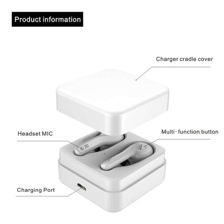 T88 Mini Touch Control Hifi Wireless Bluetooth Earphones TWS Wireless Earbuds with Charger Box(Black) - TWS Earphone by PMC Jewellery | Online Shopping South Africa | PMC Jewellery