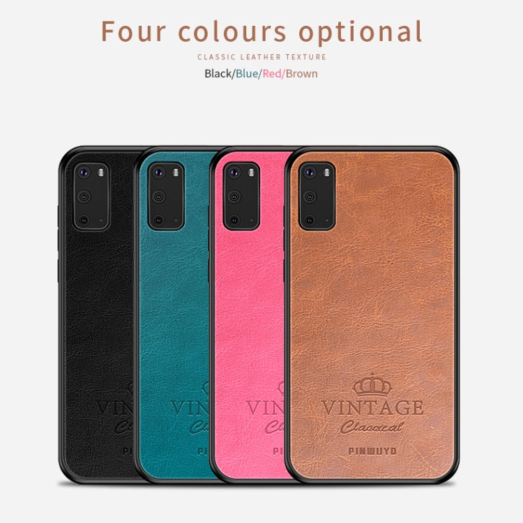 For Galaxy S20 PINWUYO Pin Rui Series Classical Leather, PC + TPU + PU Leather Waterproof And Anti-fall All-inclusive Protective Shell(Brown) - Galaxy Phone Cases by PINWUYO | Online Shopping South Africa | PMC TechLife | Buy Now Pay Later Mobicred