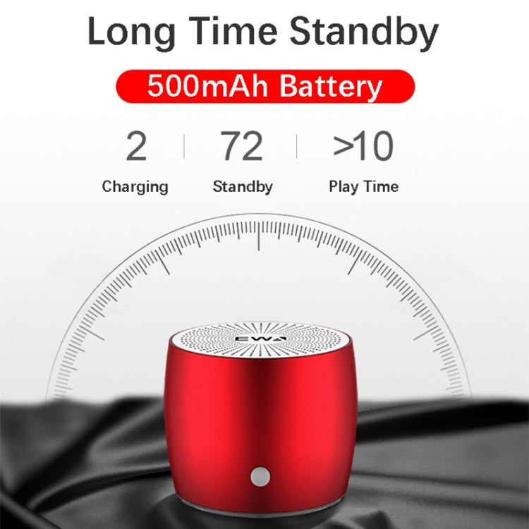 EWA A103 Portable Bluetooth Speaker Wireless Heavy Bass Bomm Box Subwoofer Phone Call Surround Sound Bluetooth Shower Speaker(Red) - free shipping - PMC TechLife - Order now!