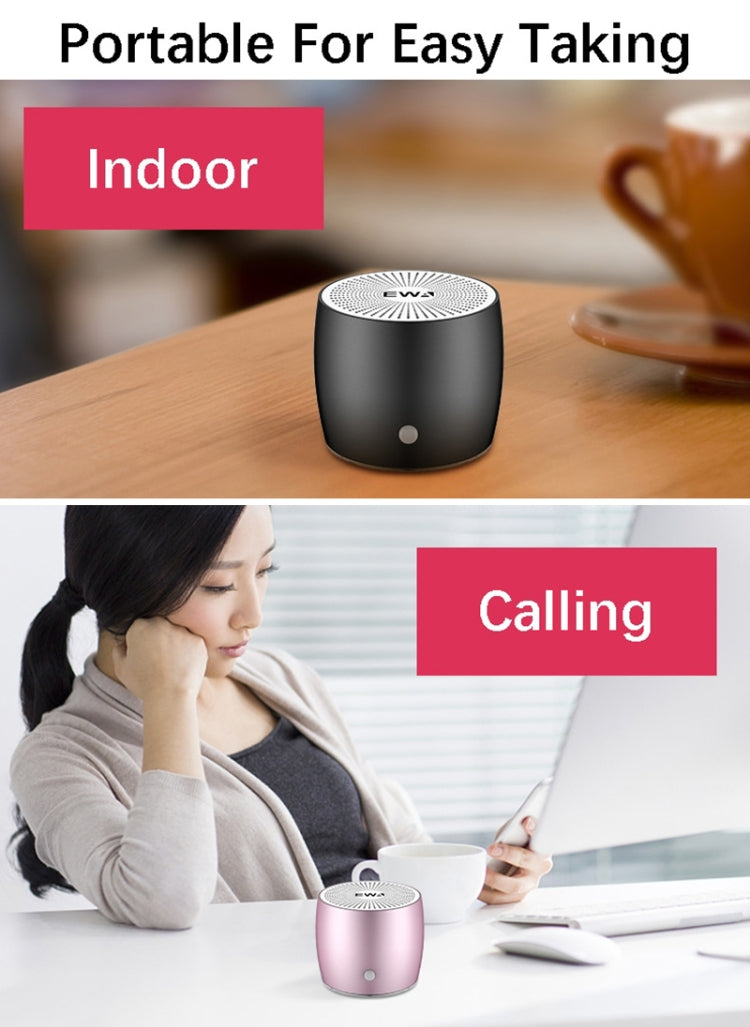 EWA A103 Portable Bluetooth Speaker Wireless Heavy Bass Bomm Box Subwoofer Phone Call Surround Sound Bluetooth Shower Speaker(Blue) - free shipping - PMC TechLife - Order now!