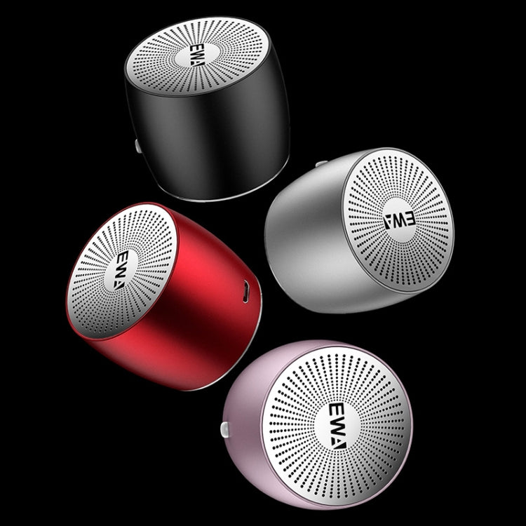 EWA A103 Portable Bluetooth Speaker Wireless Heavy Bass Bomm Box Subwoofer Phone Call Surround Sound Bluetooth Shower Speaker(Silver) - Mini Speaker by EWA | Online Shopping South Africa | PMC Jewellery